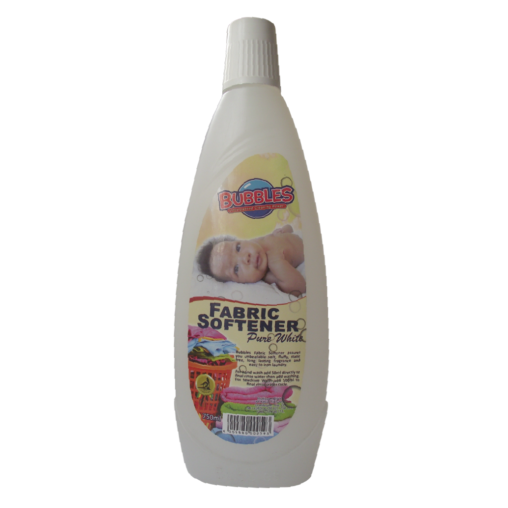 Bubbles Fabric Softener Pure White 750ml