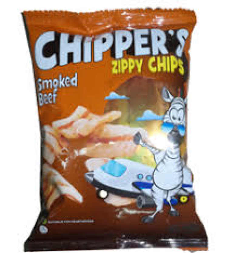 Chippers Zippy Smoked Beef 100g