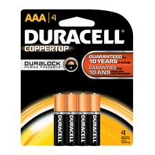Duracell Batteries AAA 4pk
