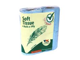 FOOD WORLD TOILET TISSUE 4`S 1PLY