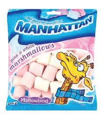 Manhattan Marshmallows Pink and White 400g