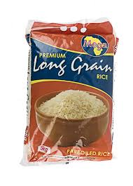 Mega Premium Parboiled Rice 5Kg