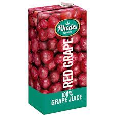 Rhodes Red Grape Juice 100% 1L