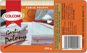 Colcom Garlic Polony 200g