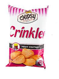 Chipsy Crinkle Chips Fruit N Chutney 125g