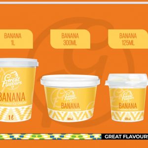 @GREAT FLAVOURS ICE CREAM BANANA 300ML