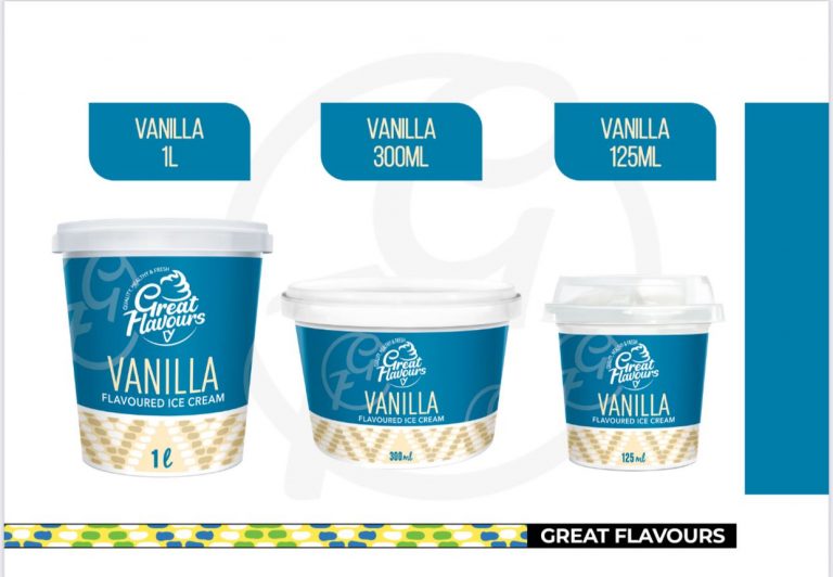 @GREAT FLAVOURS ICE CREAM VANILLA 125ML