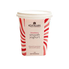 #KEFALOS YOGHURT STRAWBERRY SMTH 1KG
